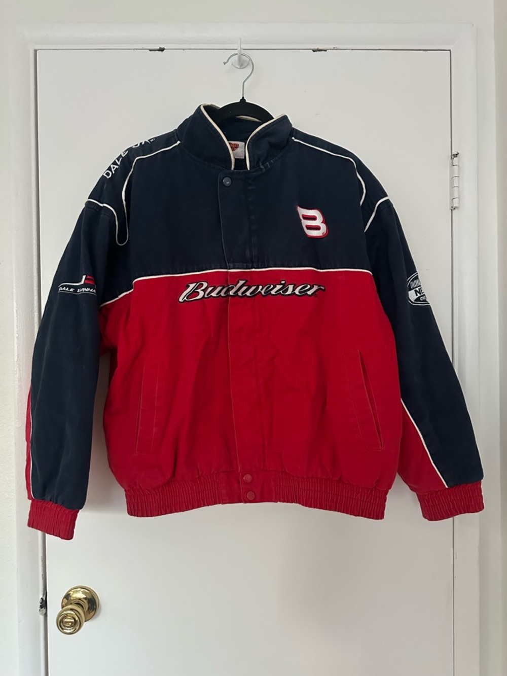 Budweiser Red and Navy Racing-Style Jacket